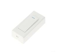 Interruttore da parete a pulsante singolo e bipolare da comodino, per pannello di controllo della luce montato o sospeso con cavo con indicatore luminoso notturno, materiale PC, 10 A (bianco)