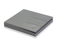 Interruttore da parete con telecomando RF 433 MHz da cablato a wireless con tecnologia Bright Night Glow (grigio3)