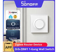 SONOFF Fusion Orb-ZBW1(ZBMINIR2-E) Interruttore da parete intelligente Zigbee 3.0, interruttore della luce a 1 Gang, funziona con Alexa, Google Home & Home Assistant, Smart Home, Carico 10A