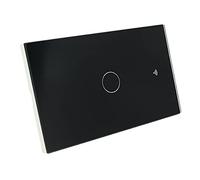 Interruttore Da Parete WiFi, 3 In 1 WiFi 2.4G + RF 433 Mhz + Tasto Touch, Compatibile Con Amazon Alexa e Google Home, Pannello Smart Intelligente Per Scatola 503 Italiana (Nero, 1 Tasto Touch)