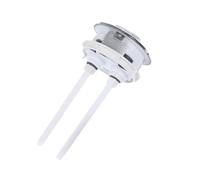 Interruttore deII'acqua for WC da bagno con doppia asta, pulsante di controllo dello sciacquone in plastica dal design di forma rotonda 1 pezz0(70mm)