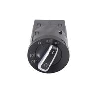 Interruttore Del Faro Compatibile Con Per Beetle 1998-2005 Per Sharan 1995-2005 Per Transporter 2003-2006 2007 2008 2009 Faro Interruttore Di Controllo Fendinebbia Manopola(With Chrome)