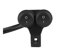 Interruttore del faro del manubrio del motociclo universale 22 mm - Manubrio Freno fendinebbia del clacson Interruttore del pulsante di comando doppio(B)