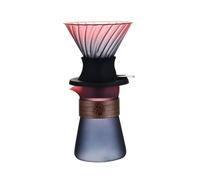 Interruttore del gocciolatore for caffè a immersione Interruttore del gocciolatore for versamento del Filtri for caffè in vetro V02 Set(Multicolor,Teapot+cup)