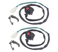 Interruttore del manubrio della moto universale 1/2 PC 22 mm Kill Stop Button Starter Control di Horn Compatibile(2 pcs)