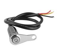 Interruttore del manubrio per moto, in acciaio inox, 12 V, per modifiche a LED, pulsante di comando, per moto, interruttore per fendinebbia