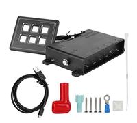 Interruttore del pannello di controllo della membrana touch LED universale 6P per auto 12-24V, accessorio elettronico interruttore di controllo della membrana dell'ABS