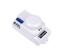 Interruttore del sensore di movimento che funziona a 5 8 GHz di frequenza a microonde con rilevamento a 360 gradi e impostazioni di tempo di ritardo personalizzabili