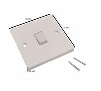 Interruttore Della Luce A Muro Singolo 1 Gang 1 Via Rocker Confezione Da 2