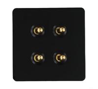 Interruttore della luce del pannello dell'acciaio inossidabile resistente, tipo 86, progettato per applicazioni di illuminazione interna (4 gang)