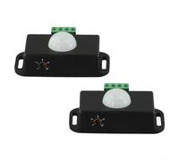 Interruttore della luce del sensore di movimento per strisce LED, 2 pezzi controller a infrarossi del corpo 12V/24V