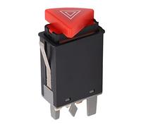 Interruttore della luce di avvertimento, ABS Hazard Warning Flash Interruttore Pulsante 1U0953235B Indicatore di avvertimento Interruttore Luce di Ricambio per 1U5 1996-2010 interruttore auto