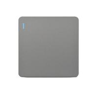 Interruttore della luce intelligente, Gruppo standard 86 * 86mm 'attuatore 1/2/3/4 del pulsante di accensione ON/OFF pannello PC a 2 modi 16A(1gang 2way Gray)
