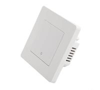 Interruttore della luce per, per MOES Star For Ring Series interruttore da parete con telecomando RF, pulsante retroilluminato touch control, materiale PC, 86 x 86 mm, bianco (1 banda bianca)