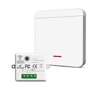 Interruttore della luce radio da 230 V con ricevitore e trasmettitore, interruttore wireless per lampade e dispositivi fino a 1500 W, facile da installare, forte trasmissione del segnale