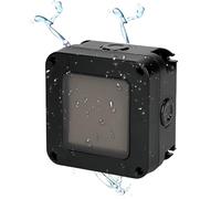 Sporgo Interruttore della luce resistente alle intemperie, IP66, impermeabile, interruttore singolo con pellicola in silicone impermeabile, 16 A, 250 V, interruttore per esterni, giardino, balcone