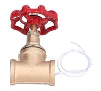 Interruttore della luce Steampunk, valvola industriale da 1,27 cm, valvola di arresto con filo, per tubo dell'acqua, lampada vintage (rosso)