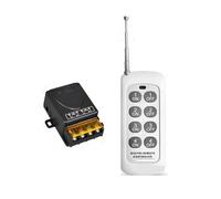 Interruttore della luce telecomando wireless 433 Mhz 110 V 220 V, raggio di controllo di 500 metri, modulo relè ad alta potenza 30 A, adatto for ventola lampada pompa fai da te(3 Receiver 2 Remote)