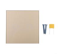 Interruttore della luce touch a 2 vie a 1 via, vetro temperato, senza conduttore zero, indicatore LED, per lampadine LED/a incandescenza 3-300 W, bianco (oro)