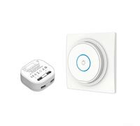 Interruttore della luce wireless 250 V - RF433 Set telecomando con ricevitore 10 A per casa e giardino per, nessun cablaggio richiesto, 30 m RA (1 interruttore-1 ricevitore)