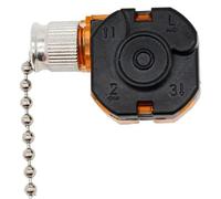 Interruttore della ventola per ventilatore a soffitto a 3 velocità, interruttore catena soffitto, parti di sostituzione del controllo 3 fili velocità compatibili con lampade parete di ven