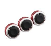 Interruttore dell'aria condizionata Manopole Per Controllo Del Riscaldamento E Dell'aria Condizionata Dell'auto Per Chery QQ3 QQ6(ROSSO)