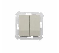 Interruttore deviato doppio senza simbolo Simon 54 DW6/2.01/X/42