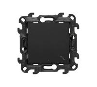 Interruttore deviato LED nero Simon 24 NW6L.01/49