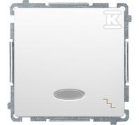 Interruttore deviatore BMW6L.01/11 Basic bianco illuminato