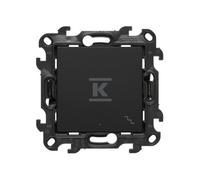 Interruttore deviatore illuminato nero SIMON24 NW6L.01/49