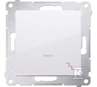 Interruttore deviatore LED 10 AX bianco Simon54 DW6L.01/11
