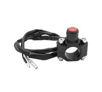Interruttore di accensione Adatto per Yamaha CRF450 CRF250 Interruttore a pulsante momentaneo per arresto motore moto universale Blocchetto accensione moto(Black)