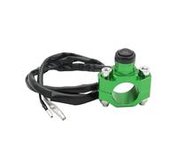 Interruttore di accensione Adatto per Yamaha CRF450 CRF250 Interruttore a pulsante momentaneo per arresto motore moto universale Blocchetto accensione moto(Green)