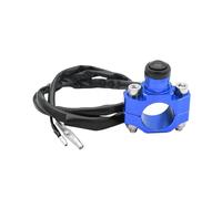 Interruttore di accensione Adatto per Yamaha CRF450 CRF250 Interruttore a pulsante momentaneo per arresto motore moto universale Chiave(Blue)
