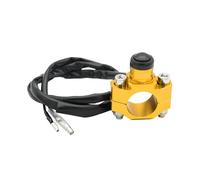 Interruttore di accensione Adatto per Yamaha CRF450 CRF250 Interruttore a pulsante momentaneo per arresto motore moto universale Blocchetto accensione moto(Yellow)