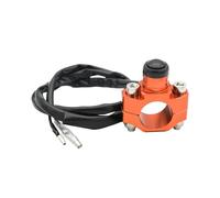 Interruttore di accensione Adatto per Yamaha CRF450 CRF250 Interruttore a pulsante momentaneo per arresto motore moto universale Blocchetto accensione moto(Orange)