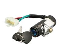 Interruttore di accensione con Cavo e Serratura a Chiave per motociclette GY6 50cc e 150cc, Interruttore di avviamento e Serrature per Portiere (1 Set)
