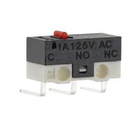 Interruttore di accensione del motorino di avviamento Interruttore Di Finecorsa 1A 125V Del Mouse SPDT 3Pin A Pulsante Momentaneo Senza Maniglia/Con Maniglia A Rullo(BENT FOOT-2,20PCS)