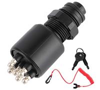 Interruttore di accensione fuoribordo 5005801 175974 Interruttore a chiave di qualità marina per impieghi gravosi Premium con cordino di sicurezza per motori fuoribordo Evinrude