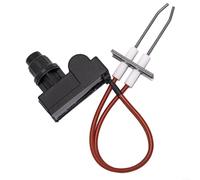 Interruttore di accensione per barbecue, 1 pezzo kit di accensione per griglia a gas con doppio elettrodo, cavo resistente al calore 200 C per barbecue camino forno riscaldatore di ricambio, nero