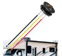 Interruttore di accensione, pulsante RV 3 pin | Interruttore basculante LED rosso 12 V con cavo pre-cablato per foro di foratura da 28 mm