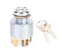 Interruttore di accensione universale, 12V 4 posizioni (parcheggio/spegnimento/accensione/accensione) Il blocco dell'interruttore di accensione viene fornito con 2 chiavi adatte per foro del pan