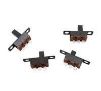 Interruttore di alimentazione, mini microinterruttore, interruttore a levetta, confezione da 20 interruttori a scorrimento SPDT SS12F15 neri 50 V 0,5 A 3-6 mm altezza impugnatura for fai te(6mm)