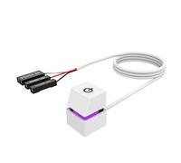 Interruttore di alimentazione per computer desktop, AZMXDVP Pulsante di accensione e spegnimento della scheda madre del PC a distanza 2M Cavo di estensione-M20 (white)