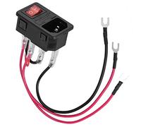 Interruttore di Alimentazione per Stampante 3D, Spina di Tipo U Interruttore di Alimentazione 10A 220V/110V, Interruttore a Bilanciere Presa di Alimentazione Modulo di Ingresso Spina con Fusibile, Par