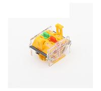 Interruttore di arresto a pulsante, Interruttore selettore autobloccante da 22 mm - 1NO1NC rotante a 2/3 posizioni DPST 10 A 400 V con 4 viti