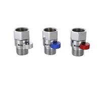 Interruttore di arresto della doccia, regolatore flusso, set accessori for portatile, maschio femmina DN15 in ottone(D)