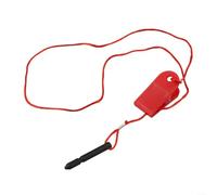 Interruttore di arresto della sostituzione della chiave di sicurezza del tapis roulant compatibile con Tc3000 e Tc5000, cavo di plastica rosso con clip