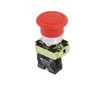 Interruttore di arresto di emergenza, pulsante di chiusura dell'arresto del fungo rosso di N/C