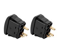 Interruttore di attivazione della molla pneumatica, confezione da 2 pezzi, in ABS nero, per sedile della cabina elettrica, valvola di sollevamento dell'aria, interruttore a pagaia con linguetta ON OFF